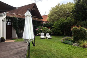 Chambres d'Hôtes : La Ferme Bleue - Jardin